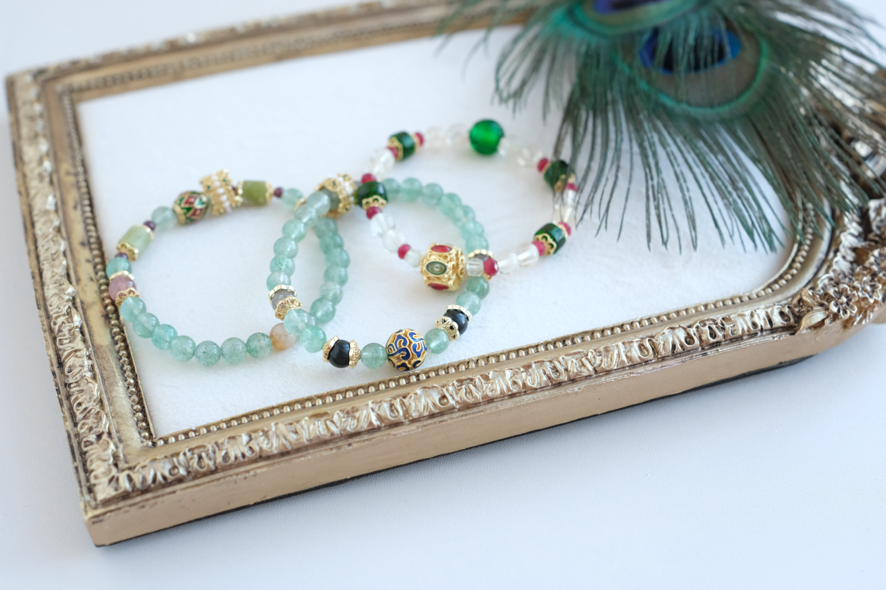 Green Beaded Bracelet