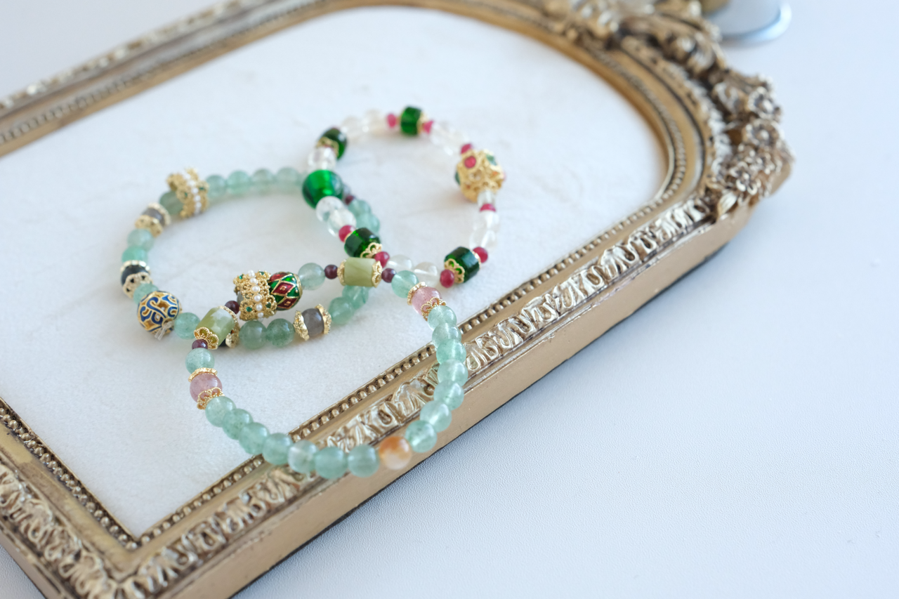 Green Beaded Bracelet