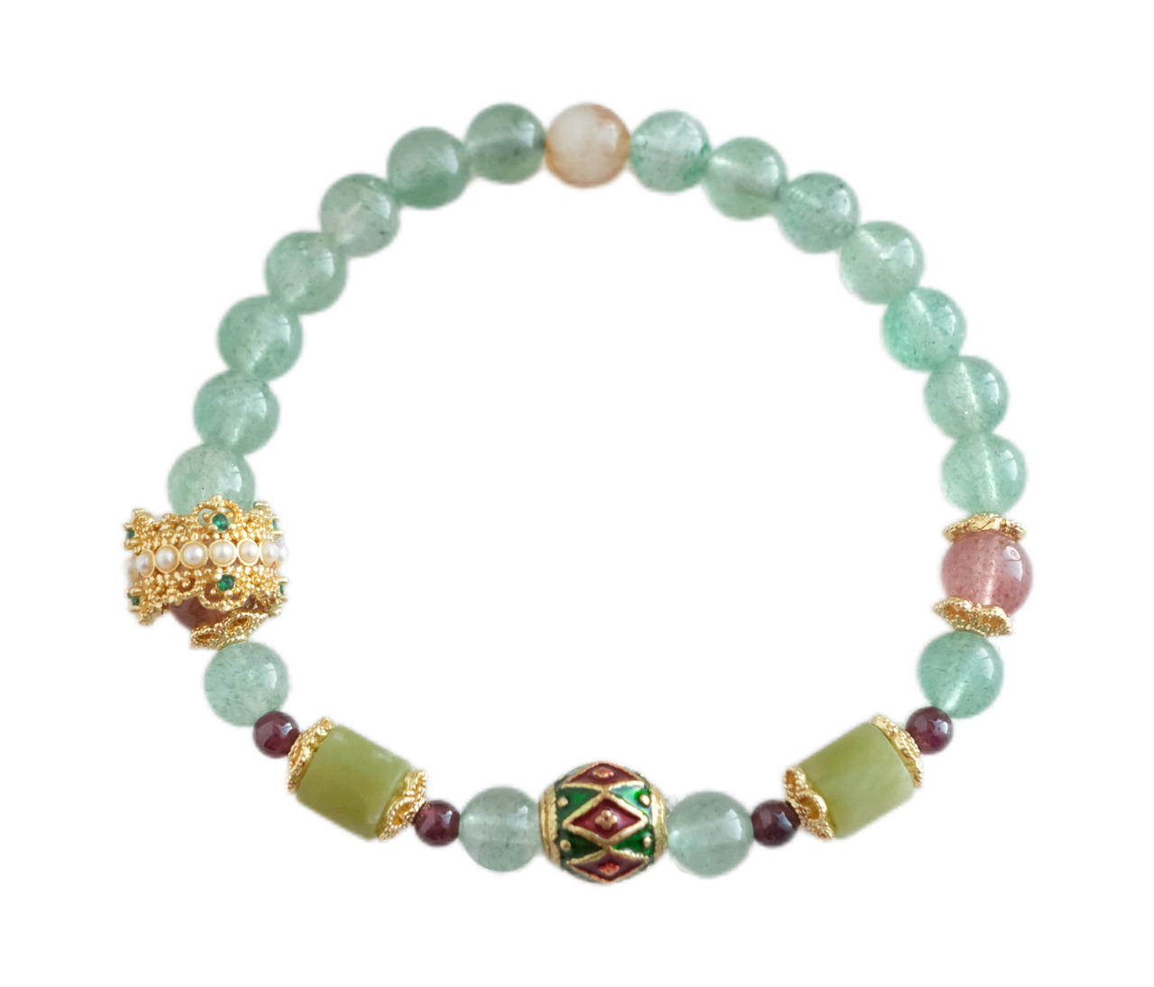 Green Beaded Bracelet